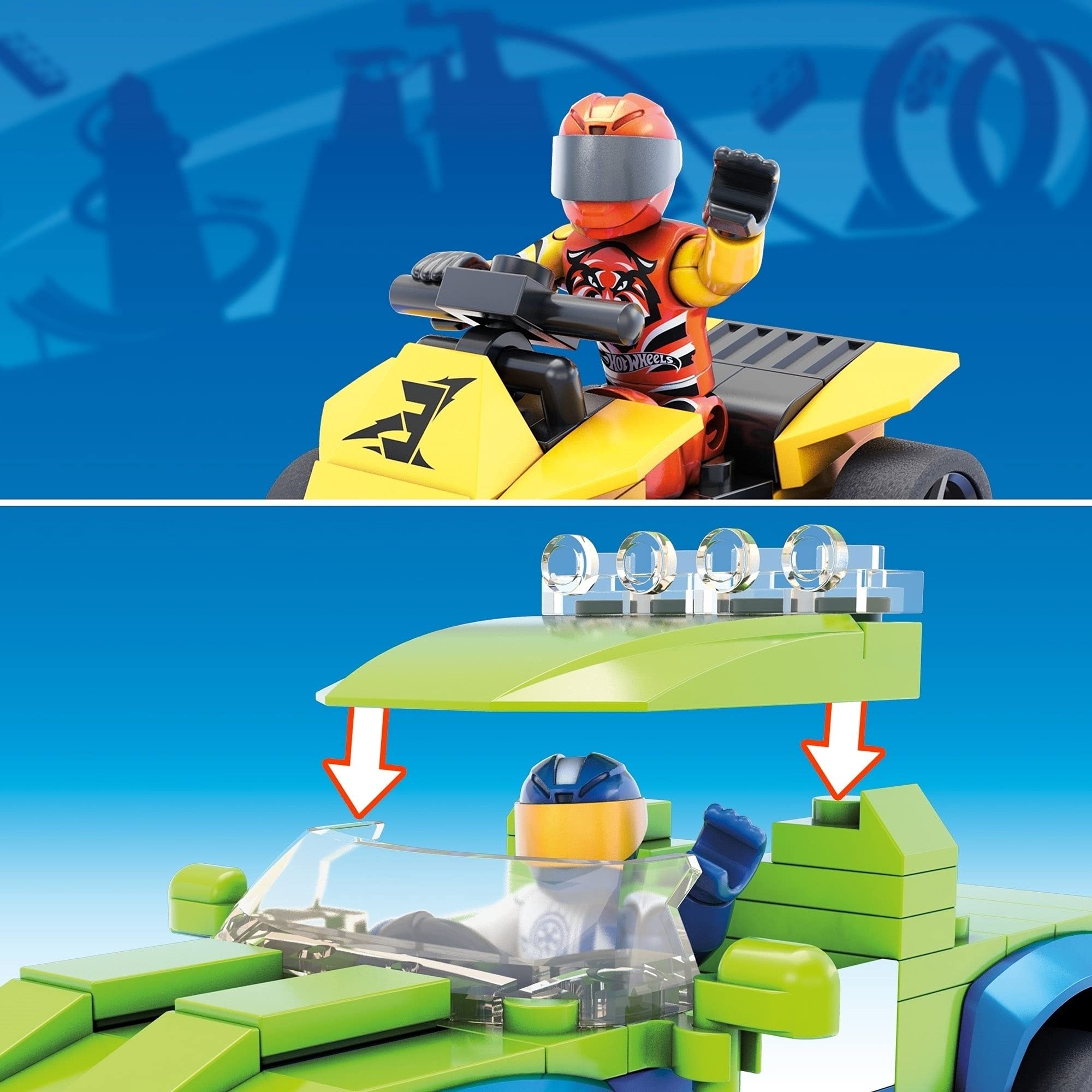 Amazon.com: Hot Wheels Mega Construx Off-Duty and ATV Construction
